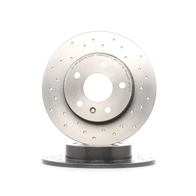 Imagen de BREMBO XTRA LINE 08.7627.1X Disco de freno 264 10 5 macizo, perforado revestido con tornillos OPEL: Astra H GTC, G Berlina, Coupé