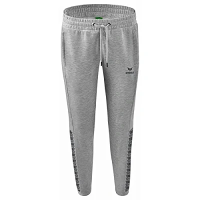 Imagen de ERIMA Mujer Essential Team Pantalón de Deporte, Gris Claro Jaspeado, 34