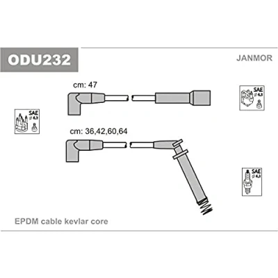 Imagen de JANMOR ODU232 Juego de Cables Encendido OPEL: Astra F CC, Kadett E Berlina