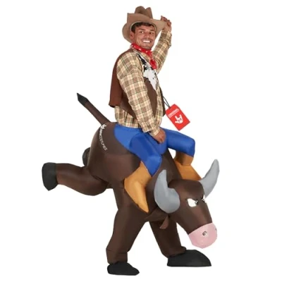 Imagen de Morph Disfraz Toro Hinchable, Hinchable Adulto, Original, Disfraces Toro, Divertido, Carnaval