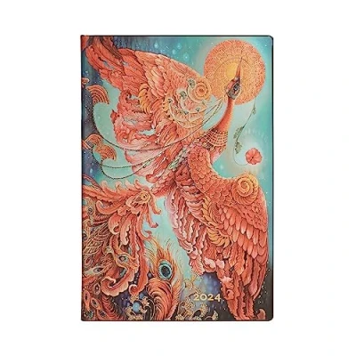Imagen de Paperblanks Agendas de 12 Meses Flexis Tapa Blanda 2024 Pájaro Fuego Apaisado Mini (95 x 140 mm)