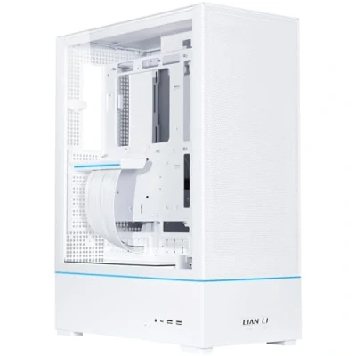 Imagen de Lian Li Sup 01 Mid Tower Carcasa de policarbonato Aluminio, Color Blanco