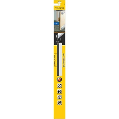 Imagen de Schellenberg 66316 Junta para base de puerta con resorte automático, 100 cm, color aluminio