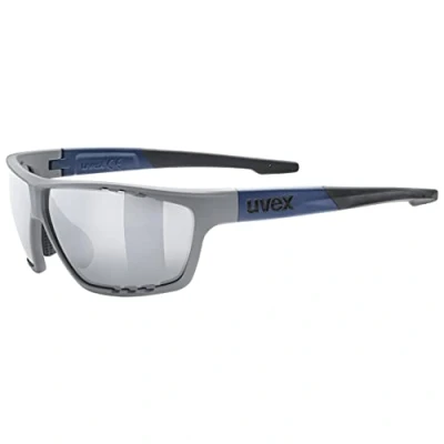 Imagen de uvex sportstyle 706, gafas deportivas unisex, de espejo, campo visión antivaho, rhino deep space matt/silver, one size