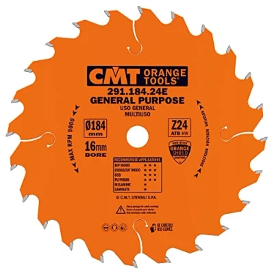 Imagen de CMT Orange Tools 291.184.24E Sierra circular 184x2.6x16 z 24 atb 20 grados