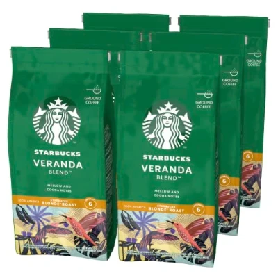 Imagen de STARBUCKS Veranda Blend Café Molido de Tostado Suave, 200g (Paquete 6)