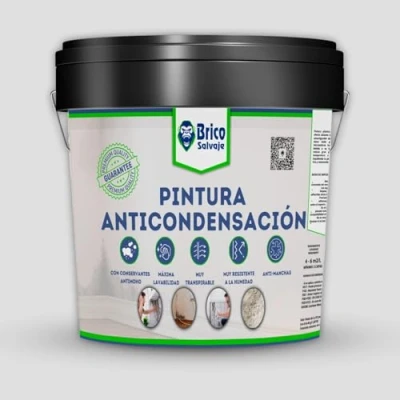 Imagen de BRICOSALVAJE Pintura Anticondensación y Antihumedad para Interior Exterior Aislante Termico Conservantes Antimoho (FIRMAMENT, 0,75 Litros)