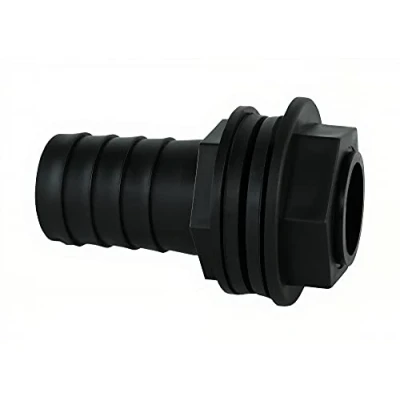 Imagen de GASMIS Conector de Barril 3/4 Pulgadas AG 26 mm x 25 (1 Pulgada), Incluye 2 Juntas y contratuerca, Paso para depósito Agua Lluvia, Agua, 1 Pieza