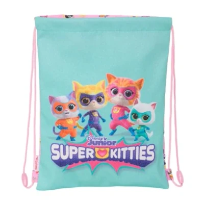 Imagen de SUPERKITTIES Mochila Saco Plano Junior, Mochila, Ideal para Niños de Diferentes Edades, Cómoda y Versátil, Calidad Resistencia, 26x34 cm