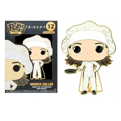 Imagen de Funko Pop! Enamel Pins: Friends Monica Geller Chef Nan Broche Coleccionable para Mochilas Y Bolsos Idea de Regalo Mercancia Oficial TV Fans