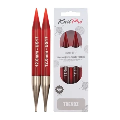 Imagen de KNITPRO Trendz: Knitting Pins: Circular: Interchangeable: 12.00 mm, Vibrante, Multicolor, 12,00 mm