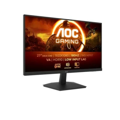 Imagen de Monitor gaming AOC 27G15N2, 24&quot;, Full HD, 1 ms GtG, MPRT, 180 Hz, VA, HDR10, AdaptiveSync, Negro