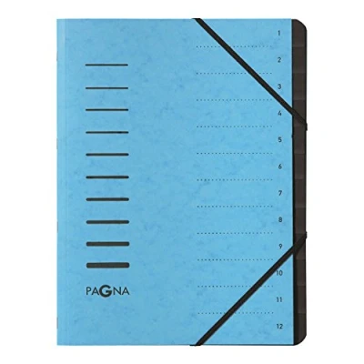Imagen de Pagna Carpeta clasificadora, 7 compartimentos, color azul claro