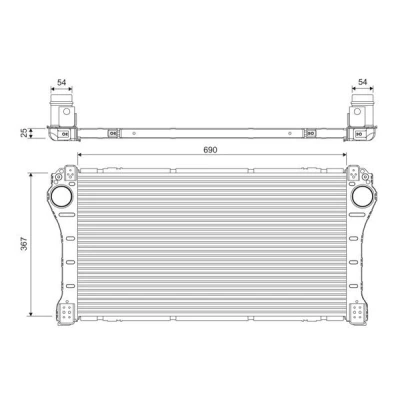 Imagen de VALEO 818375 Intercooler Aluminio sin sensor
