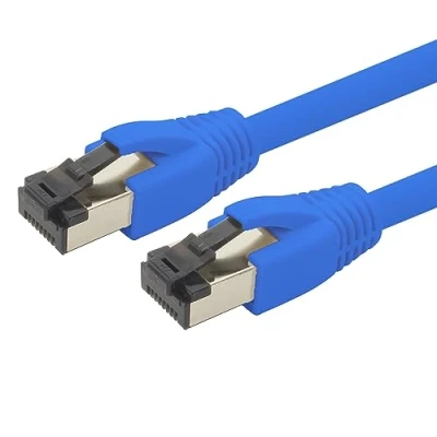 Imagen de 1aTTack.de Cable de red Cat 8 5 m, CAT8, color azul, 1 pieza Cat.8 Lan 2000 Mhz 40 Gbit s 40GBase T Poe+ Patch Ethernet LSZH x metros azul