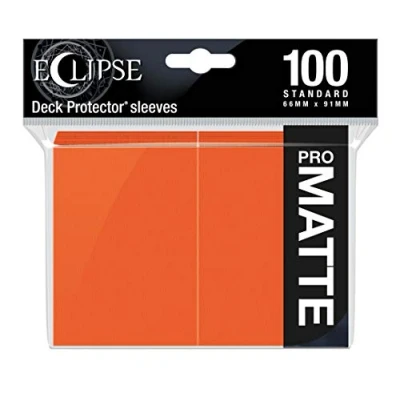 Imagen de Ultra Pro E 15619 Eclipse Standard Matte Sleeve 100 Pack Pumpkin Orange