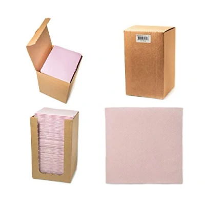 Imagen de Alvotex Chic Airlaid 100 servilletas de Coctail, 1/4 Pliegues similares a la Tela, Desechables, Rosa, 20 x cm