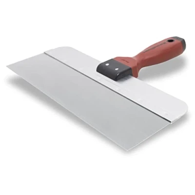 Imagen de Espátula de superficie Marshalltown con mango DuraSoft en acero inoxidable, herramienta para drywallers, dimensiones: 356x76 mm