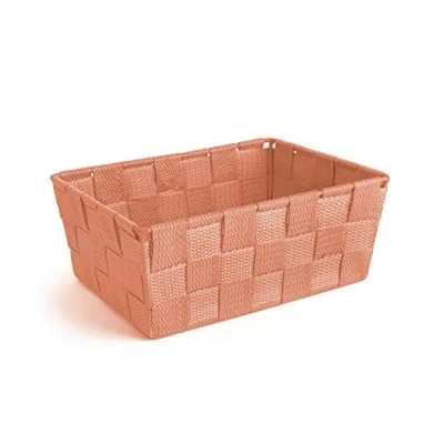 Imagen de Excelsa Cross Korb Aufbewahrungskorb, Kunststoff, Orange, 21 x 16 8.5 cm