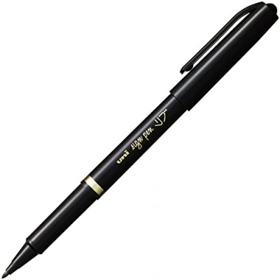 Imagen de UNI BALL Lot de 10 Feutres d&#039;écriture Sign Pen MYT7 Pte Nylon Noir