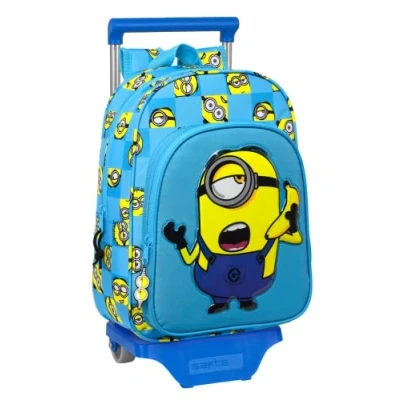 Imagen de Safta Mochila Infantil de Minions Minionstatic con Carro 705, 260x110x340 mm