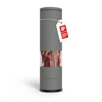 Imagen de LARS NYSØM Molinillo de Chili con Cuchilla Acero Inoxidable I Cortador Premium Especias Diseño (Ash Gray)