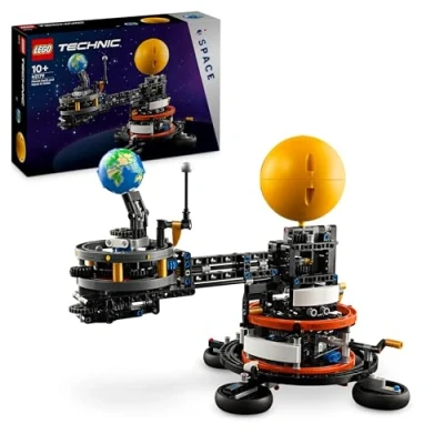 Imagen de Lego Technic Planeta Tierra y Luna en Órbita Juguete de Astronomía Sistema Solar, del Espacio para Niños Niñas 10 Años o Más, Juego Educativo Planetas 42179