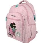 Imagen de Grafoplás Mochila Escolar Mafalda Morning Tres Compartimentos 33x46x22,5cm Zona Acolchada para Portátil Adaptable a Carrito Perfecta el Cole