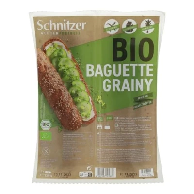Imagen de PAN BAGUETTE SEMILLAS GRAINY S/G SCHNITZER 320 G