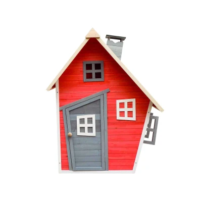 Imagen de Casita infantil de madera 102x120x150 cm (1,2 m²) OUTDOOR TOYS Fantasy roja
