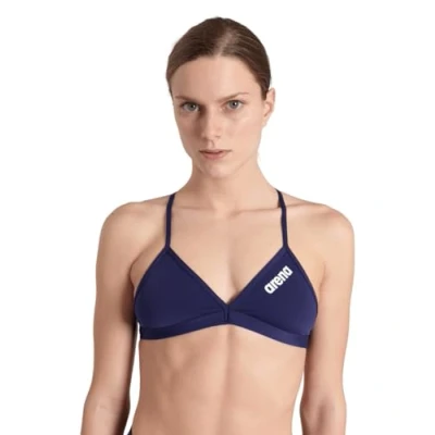 Imagen de arena Performance Team Solid Top Bikini, Bañador Deportivo de Mujer para Piscina, Secado Rápido en Tejido MaxFit Eco, Resistencia al Cloro y Salitre, Protección UV UPF 50+