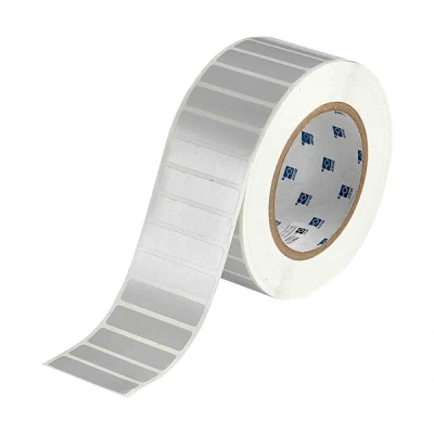 Imagen de BBP12 Brady THT 53 413 3 etiqueta de poliéster plata mate 50,80 x 12,70 mm