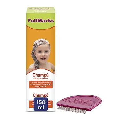 Imagen de Full Marks Champú Post Tratamiento Piojos, Limpia el cabello y elimina los rastros de la loción/spray contra piojos 150 ml