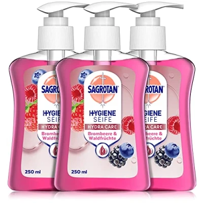 Imagen de Sagrotan Jabón líquido de manos, 3 unidades (250 ml)