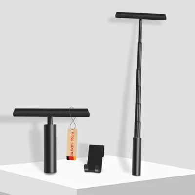 Imagen de LORESJOY Vinabo Rasquetas limpiacristales para Ducha de Silicona con Soporte, 23.5 95cm Rasqueta Revestimiento núcleo Acero Inoxidable
