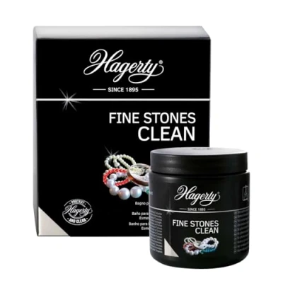 Imagen de Hagerty Fine Stones Clean baño de inmersión para joyas 170 ml I Limpiador eficaz con perlas,esmeralda, ópalos, corales, turquesas.Limpiador joyería y piedras preciosas.