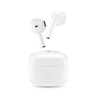 Imagen de Auriculares True Wireless Music Sound BTMSTWSSWAGW, de cápsula, Bluetooth, Autonomía hasta 20 h, Blanco