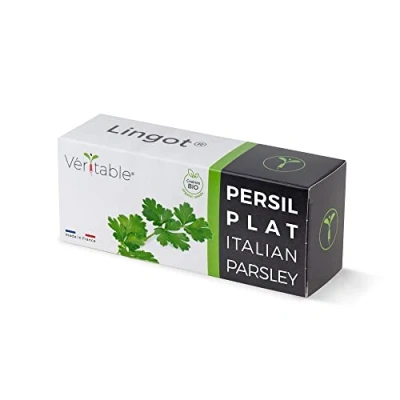 Imagen de Véritable Lingot® Perejil Liso Bio Compatible con Huerto di Interior Exky® Recarga Lista para Usar Sustrato Semillas integradas