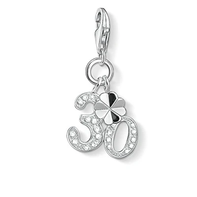 Imagen de Thomas Sabo Charm con Cierre para Mujer de Plata Ley 925/1000 Zirconia Cúbica