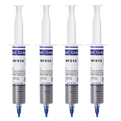 Imagen de HY510 100g(4*25g) Gris&gt;1.93W/m K, Pasta térmica a base de carbono, alta conductividad térmica, apta para PC/ordenador/portátil/pequeños electrodomésticos/luces LED/calentadores solares agua, etc.