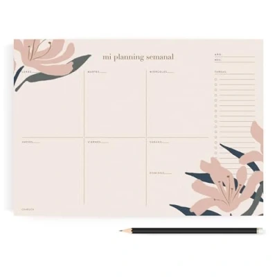 Imagen de Planificador Charuca Blue Bloom Vista Semanal A4