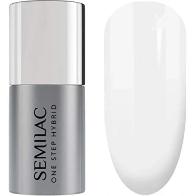 Imagen de Semilac Esmalte Semipermanente One Step Hybrid 3en1 S110 The White 5ml