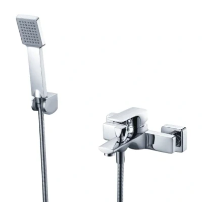 Imagen de IMEX Grifo monomando, Manguera de Ducha, Set ducha Cromado Latón Montaje en Pared Serie Bali bañera o BDI017 4