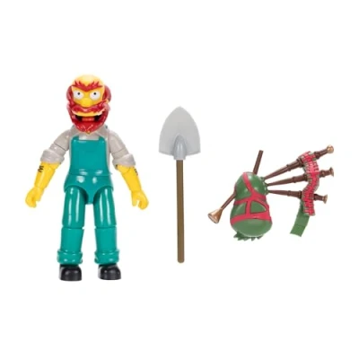 Imagen de los Simpsons Figura Groundskeeper Willie de 13 cm Totalmente articulada Coleccionista para Niños 3 Años +