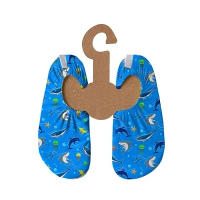 Imagen de Slipstop Zapatos de playa para niños, antideslizantes, deportivos, natación, vacaciones, unisex, protección solar UPF 50+, Olympos, 21/23 EU