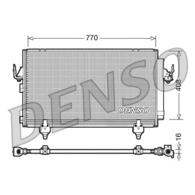 Imagen de DENSO DCN50031 Condensador con secador 770x408x16 R 134 a 770 TOYOTA: RAV4 II SUV