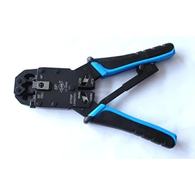 Imagen de 6P 4P 8P RJ11 RJ12 RJ45 Cable Crimpadora UTP/STP herramienta de red modular crimpado profesional amp