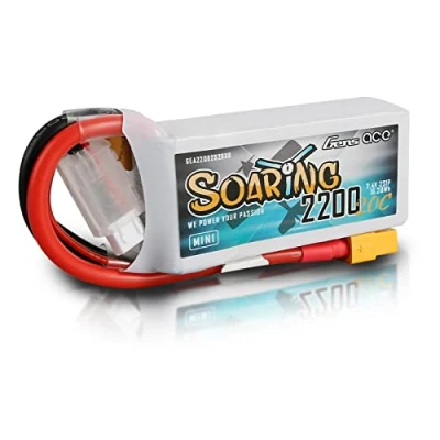 Imagen de Gens Ace Batería Lipo 2s 2200mAh 7.4V 20C Corta con XT60 para RC Heli Airplane Quadcopter Coche Barco Camión Helicóptero Multimotor DIY Hobby