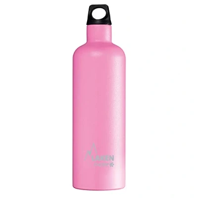 Imagen de Botella Térmica de Acero Inoxidable Doble Pared Aislada al Vacío Laken (0,75L Rosa) Para Niños y Adultos/Para Gimnasio Deportes Resistente Duradera