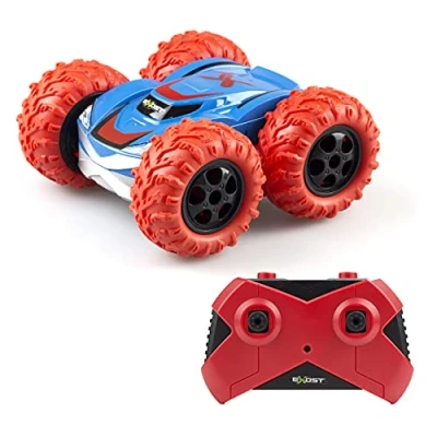 Imagen de Exost Coche teledirigido 360 Cross Rojo Conducción sobre 2 Caras Supera los obstáculos a 360º Escala 1:18, 54247, Unisex, para Niños